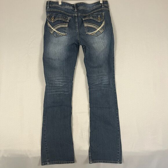 Vintage Mudd Bootcut Jeans Womens 13 Blue Denim Cotton Stretch Low Rise Y2K 2000 - Picture 3 of 5